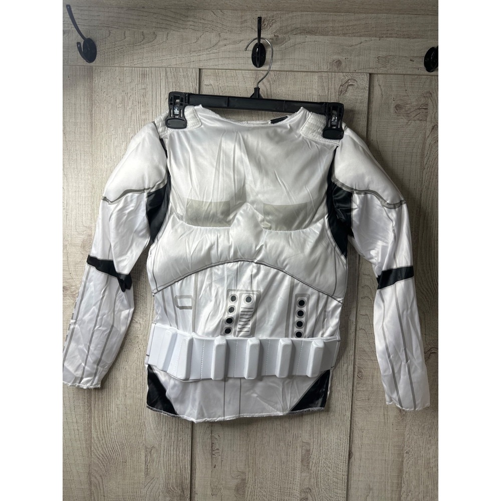 Star Wars Stormtrooper Kids Costume Top Attached Belt White & Black Shirt Only